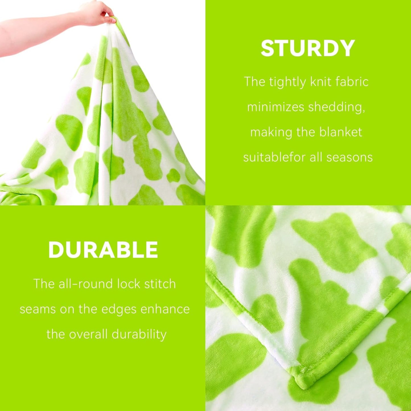 King Size Fleece Blanket Lime Green - Soft Warm Cozy Lightweight Fuzzy Throw for Bed, Couch, Sofa, Home Decor - Gifts for Adults Birthday Christmas 90"x108"