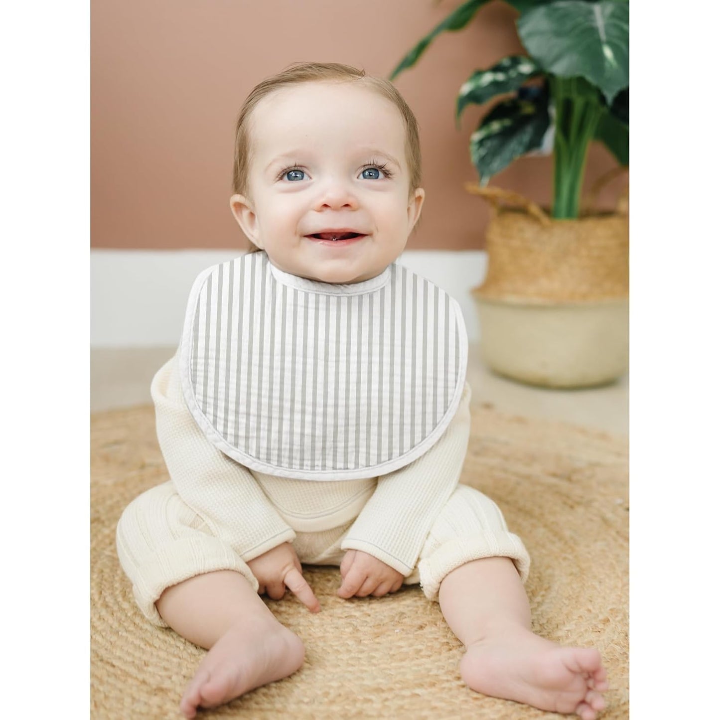 Konssy Muslin Baby Bibs 8 Pack Baby Bandana Drool Bibs Cotton for Unisex Boys and Girls, Soft Absorbent Set for Teething and Drooling