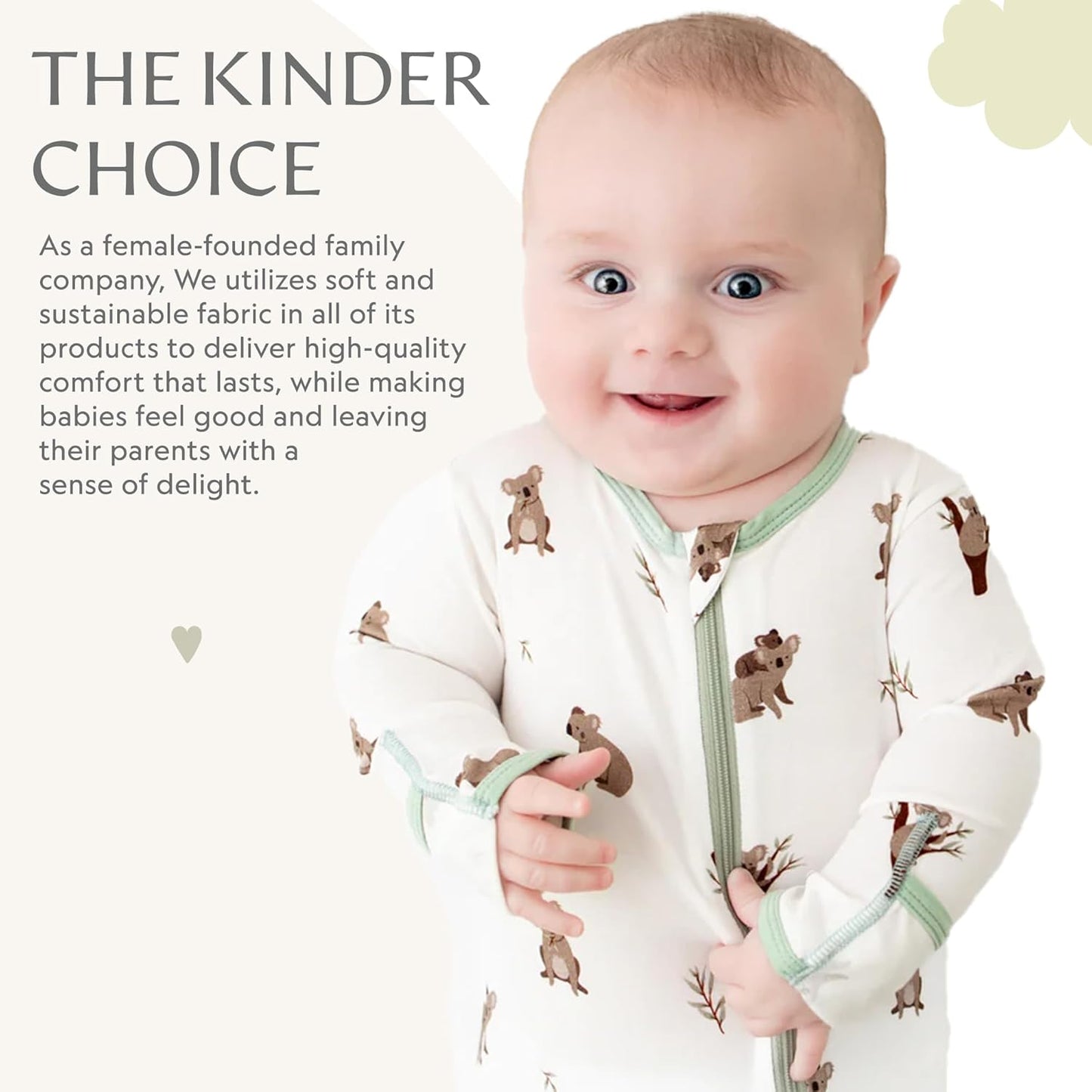 Bamboo Little Soft Baby Footie Pajamas, Baby Clothes, Newborn Sleepers, 95% Viscose and 5% Spandex, 0-24 Months