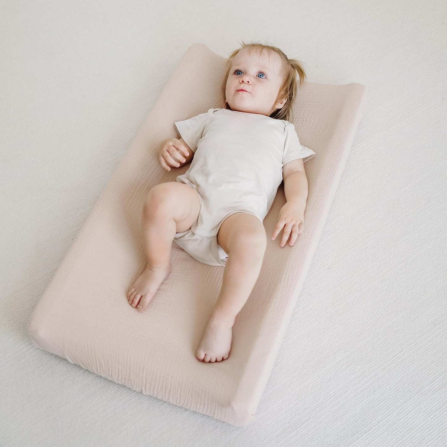 Changing Pad Cover for Neutral Baby Muslin Soft Cotton Diaper Changing Table Pad Cover Changing Pad Sheets for Girls and Boys - 2 Pack