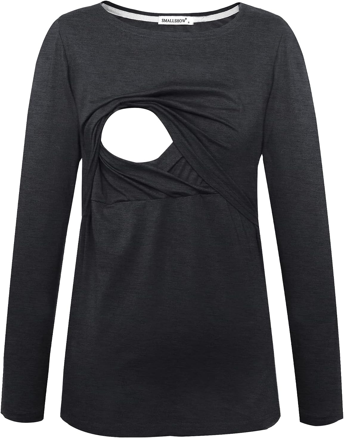 Smallshow Women's Maternity Nursing Tops Comfy Long Sleeve Breastfeeding T-Shirt