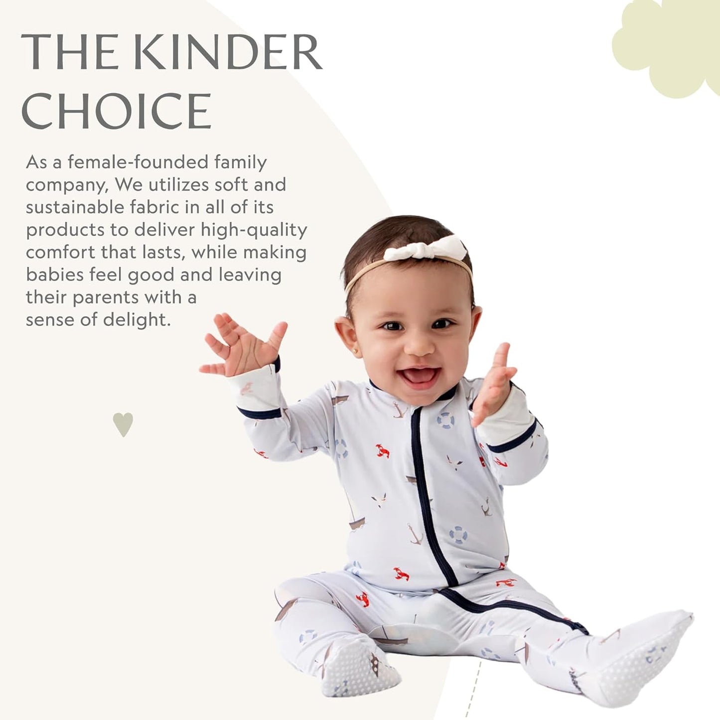 Bamboo Little Soft Baby Footie Pajamas, Baby Clothes, Newborn Sleepers, 95% Viscose and 5% Spandex, 0-24 Months