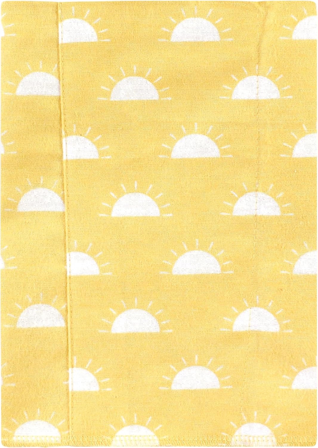 Luvable Friends Hudson Baby Flannel Burp Cloths 4pk, Sunshine