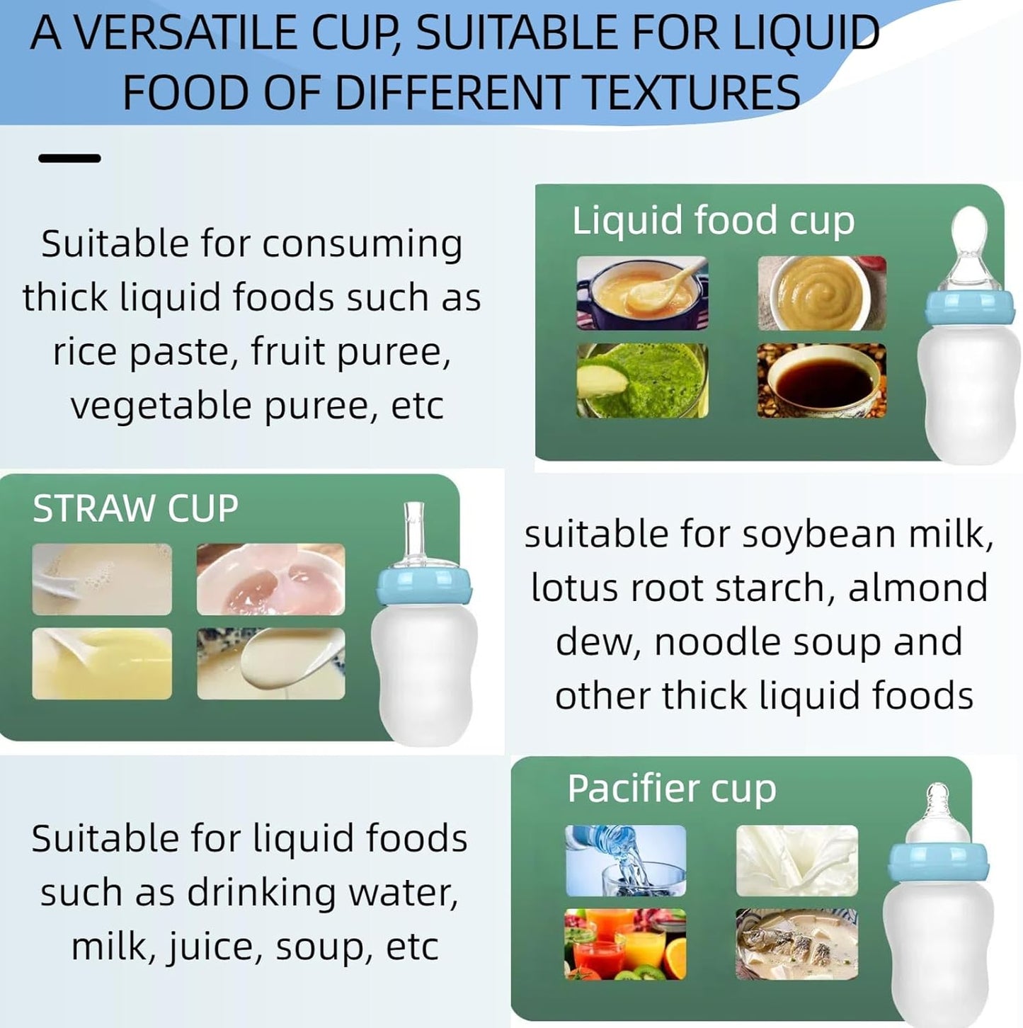 Adult Bottle,Drinking Aids Cup for Elderly,Safe Straws for Dysphagia,Anti-Choking Cup,Pregnancy Water Bottle,Parkinsons Aids for Living,Suitable for Disabled,Elderly,Postoperatively.(Blue)