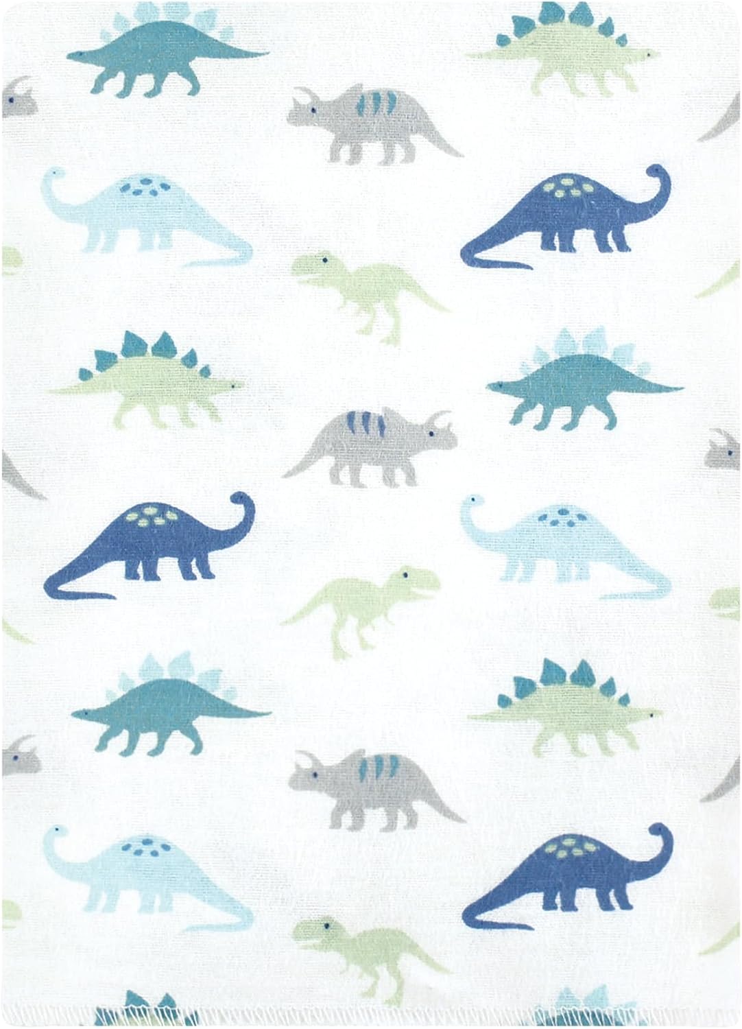 Luvable Friends Hudson Baby Flannel Burp Cloths 12pk, Soft Dino