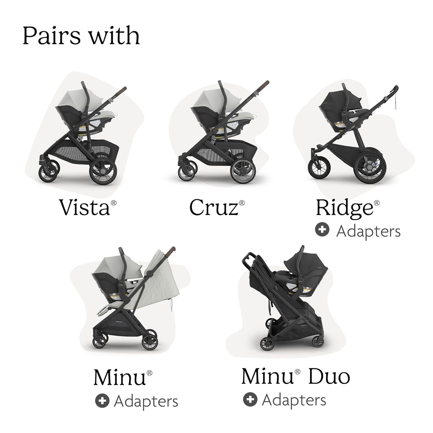 UPPAbaby Aria V2 Lightweight Infant Car Seat - Just Under 6 lbs - Base with Load Leg + Infant Insert + All-Weather FootCover Included - Direct Stroller Attachment - Savannah (Pearl Grey Mélange)