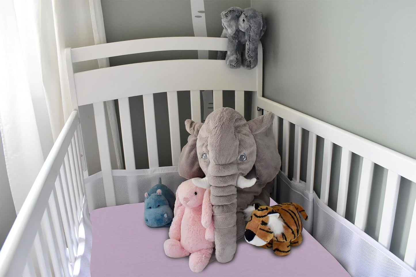 Bublo Baby 100% Organic Cotton 3 Pack and Play Sheets Fitted 38x24 – Soft Breathable Mini Crib Mattress Sheets for Baby, Portable Crib Sheets for Playpen or Travel Crib