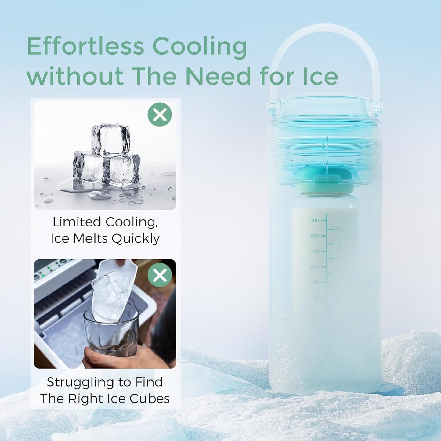 Momcozy Portable Breast Milk Cooler for Travel, 24H Ice-Free Cooling Breastmilk Storage Bottles Container, 12oz Leak Proof Outdoor Small Freezer, Baby Breastfeeding Essential Gift for New Moms
