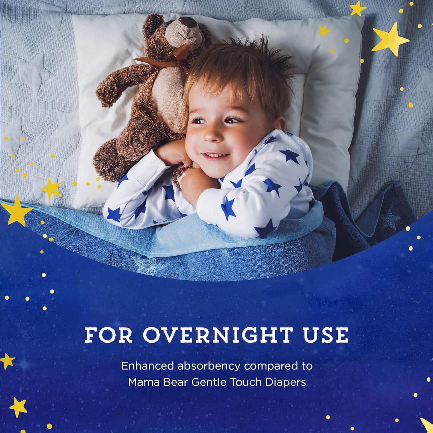 Amazon Brand - Mama Bear Overnight Diapers, Size 5, 62 Count