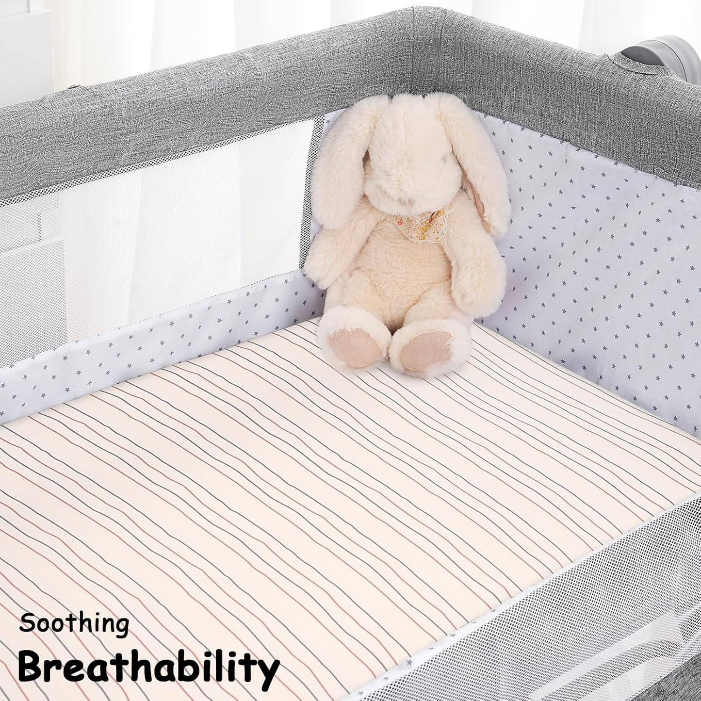 Yoofoss Bassinet Sheets for Baby,3-Pack Fitted Bassinet Sheets Set Compatible with Halo Bassinest Swivel Sleeper,Baby Delight,Angelbliss,Soft Breathable Bassinet Mattress Sheets (Brown+Animals)