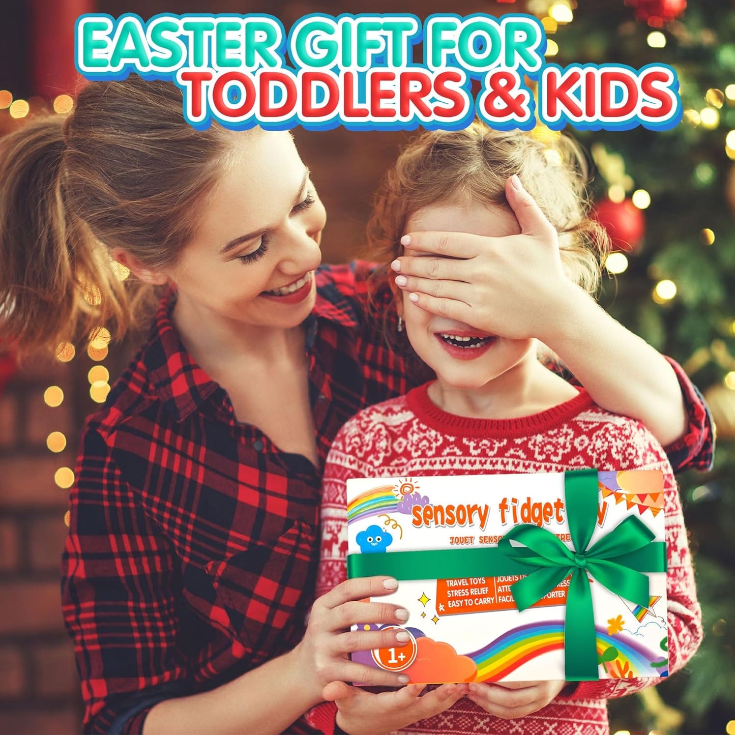 Christmas Stocking Stuffer Gift for Toddler Grandkid Dinosaur Color Sorting Sensory Toy Fine Motor Game Roadtrip Travel Essential Autism Dementia Fidget Preschool Classroom Activities for Kid Aged 3-5