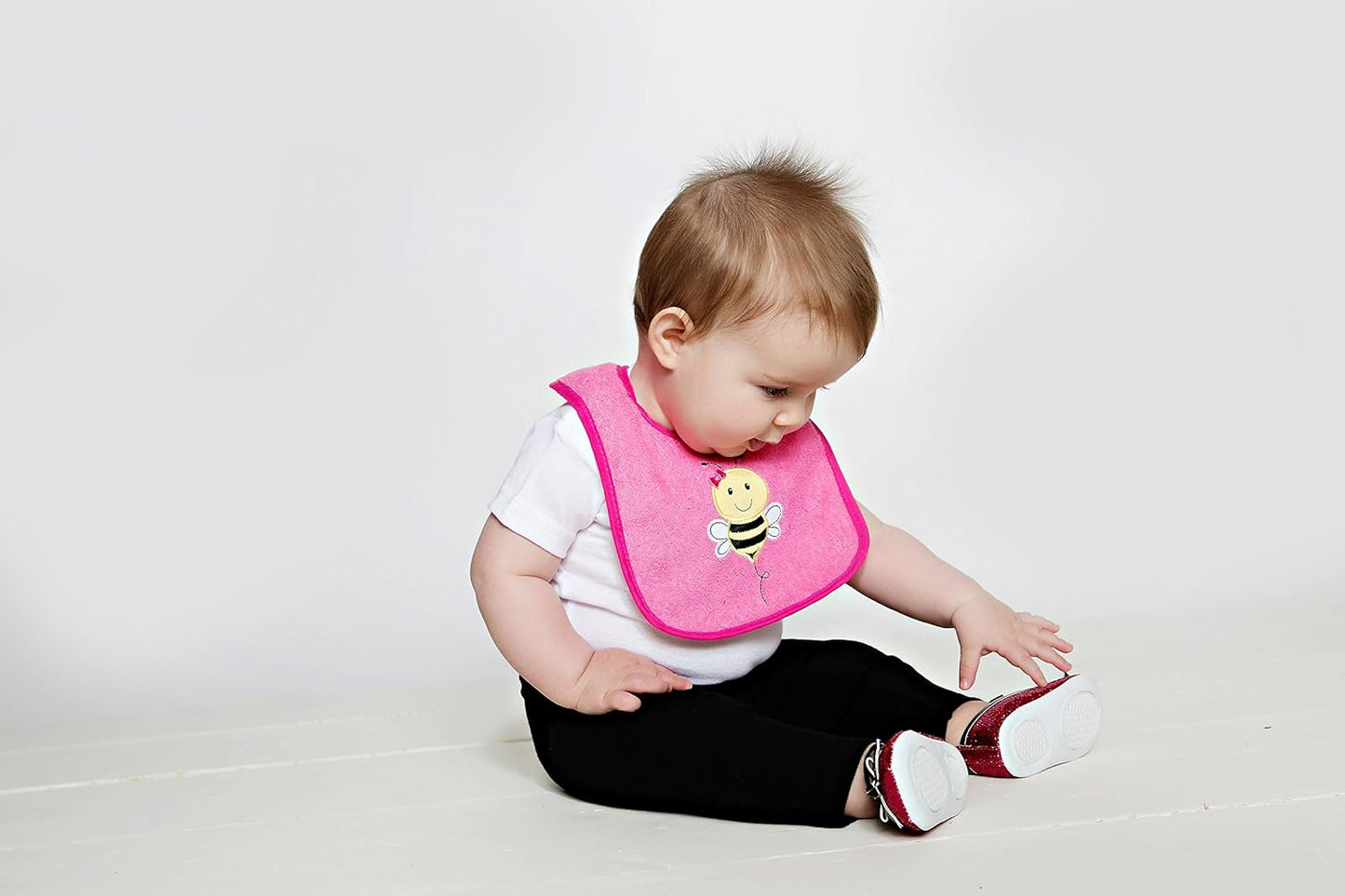 Luvable Friends Baby Cotton Terry Drooler Bibs with PEVA Back, Transportation, One Size