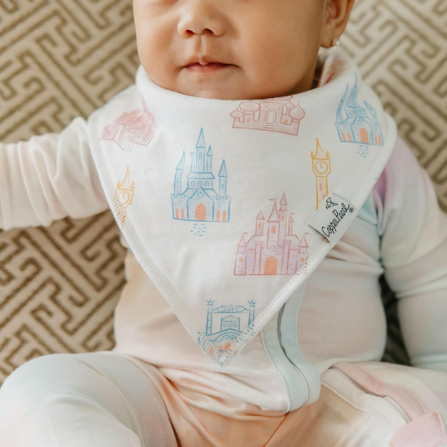 Copper Pearl Baby Bandana Drool Bibs for Drooling and Teething 4 Pack Gift Set Disney Princess