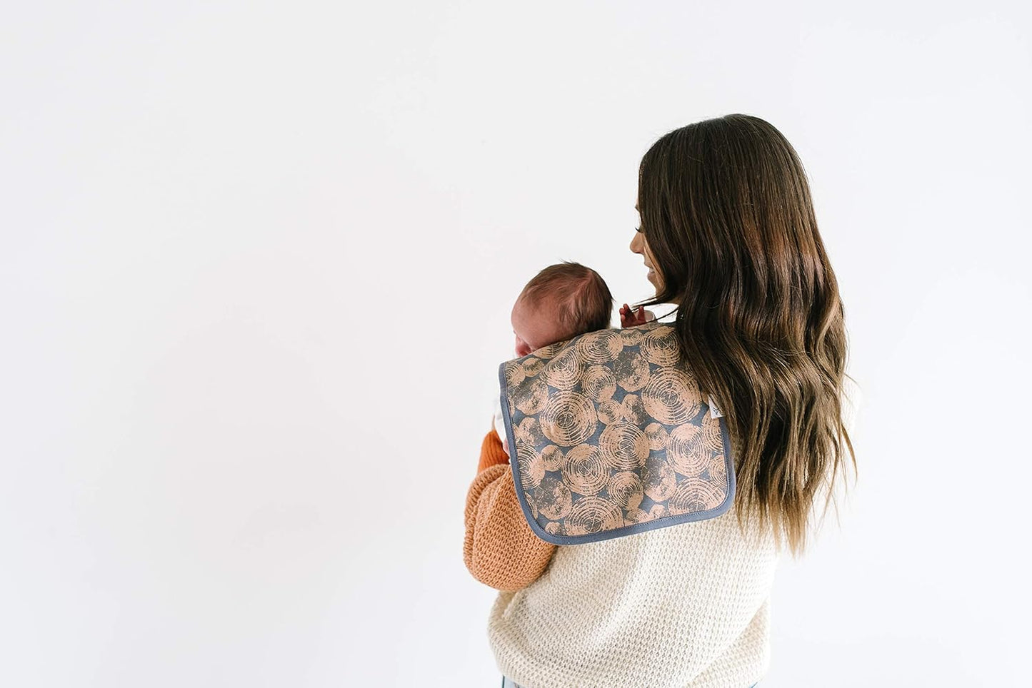 Copper Pearl Premium Baby Burp Cloths - 3-Pack Large Cotton Burp Cloths, Extra Soft Spit Up Rags with 3 Absorbent Layers, Perfect for Baby Boy Gifts (21" x 10" Size, Lumberjack Set)