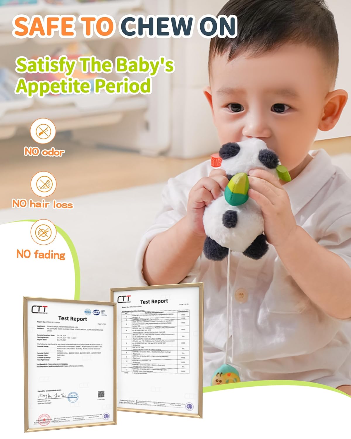 Jollybaby Baby Rattles & Soft Plush Spinner Toy for Babies 0-3-6-12 Months, Sensory Developmental Toys for Newborn 0-2-4-7-8-9 Months, Baby Shower & Birthday Gifts - Turtle