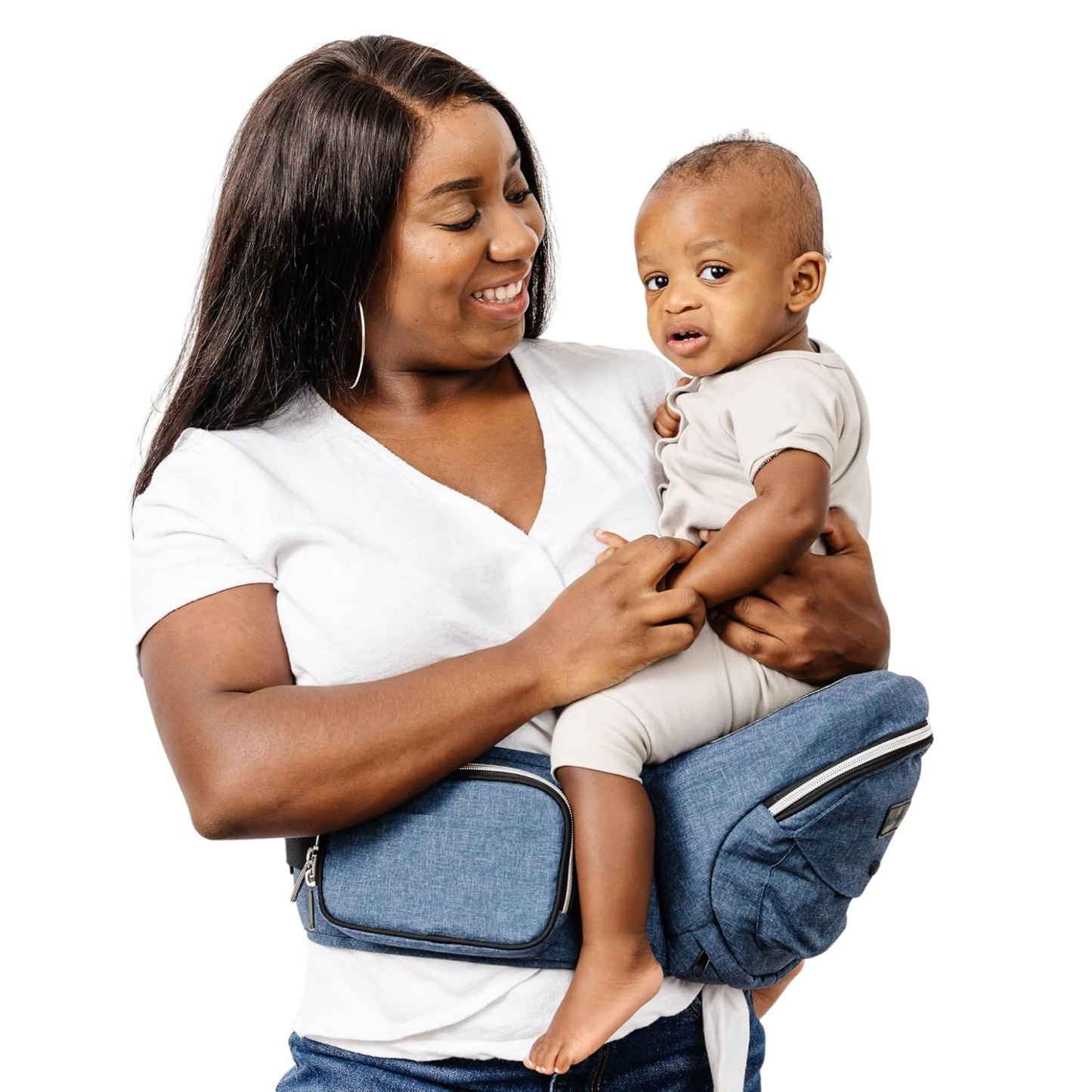 Tushbaby The Original Premium Quality Hip Seat Carrier – Safety-Certified Baby & Toddler Carrier with Secure Safety Buckles, No-Flimsy-Foam Design, Storage Pockets & Nursing Pillow. 0–3 yrs