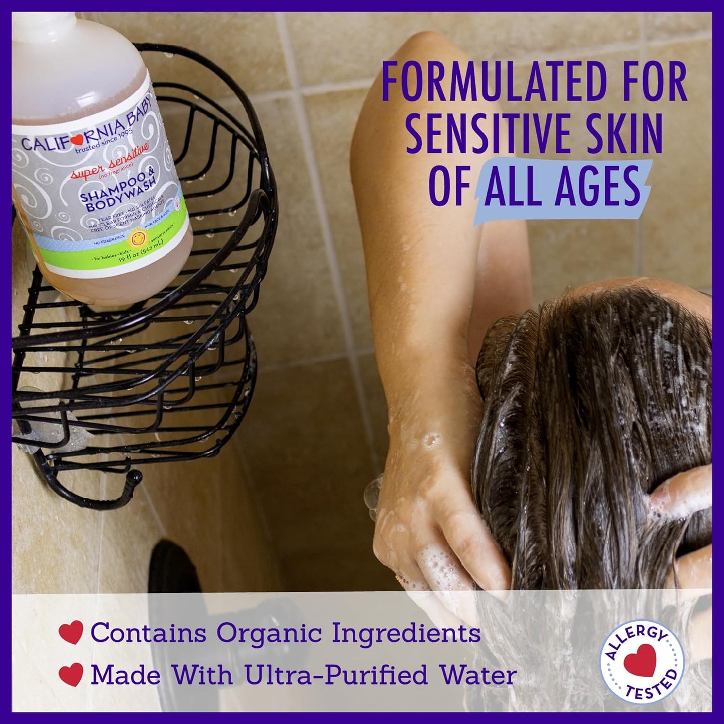 California Baby Super Sensitive Baby Shampoo and Conditioner Set | 100% Plant-Based Baby Bath Set | 19oz Unscented Body Wash + 8.5oz Conditioner |