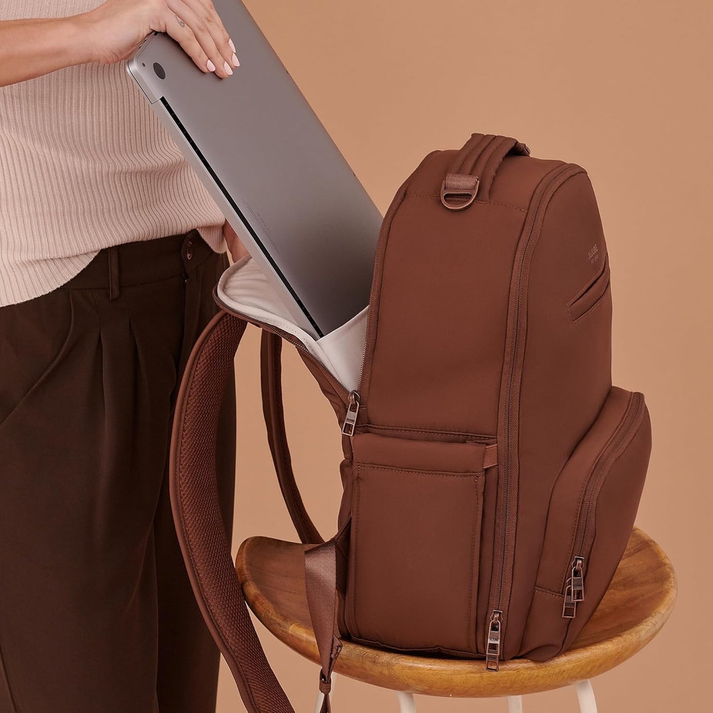 JuJuBe Classic Diaper Bag Backpack with Portable Changing Pad, Baby Stroller Straps, Large Travel Backpack for Boy or Girl, For Carrying Baby Bottles, Wipes, Diapers, Pacifiers, Espresso