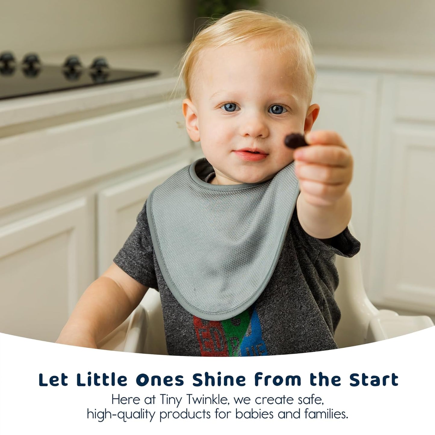 Tiny Twinkle 8 Pack Baby Bibs for Drooling and Teething – Waterproof & Absorbent Bibs for Baby Girl & Boy, Machine Washable Infant Bib Set for Newborns and Toddlers (Spring Boy Set 8-Pack)