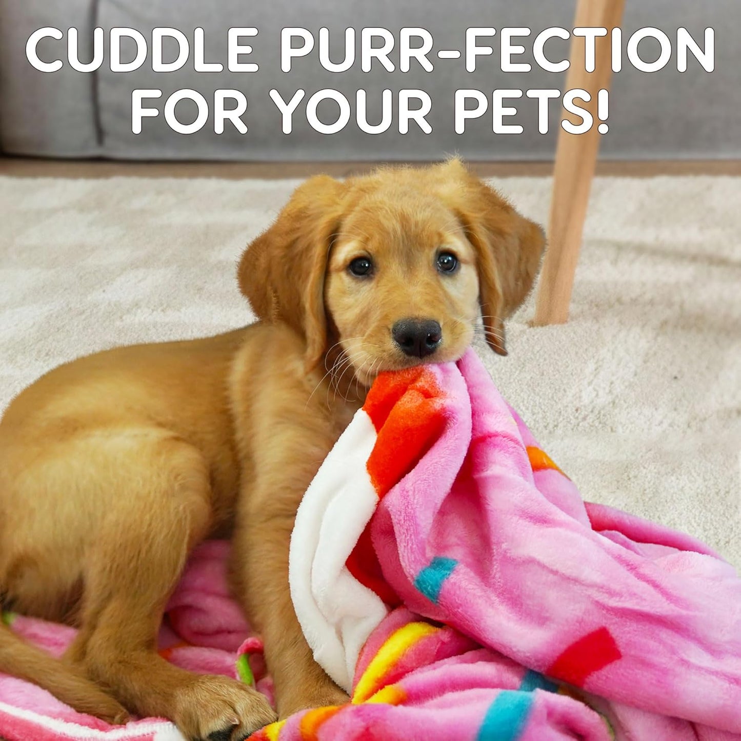 Zulay Giant Double Sided Glazed Donut Blanket - Novelty Round Flannel Donut Blanket for Adults & Kids - Indoors, Outdoors, Travel - 60 Inches