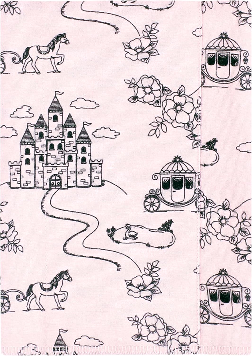 Luvable Friends Hudson Baby Flannel Burp Cloths 4pk, Pink Princess
