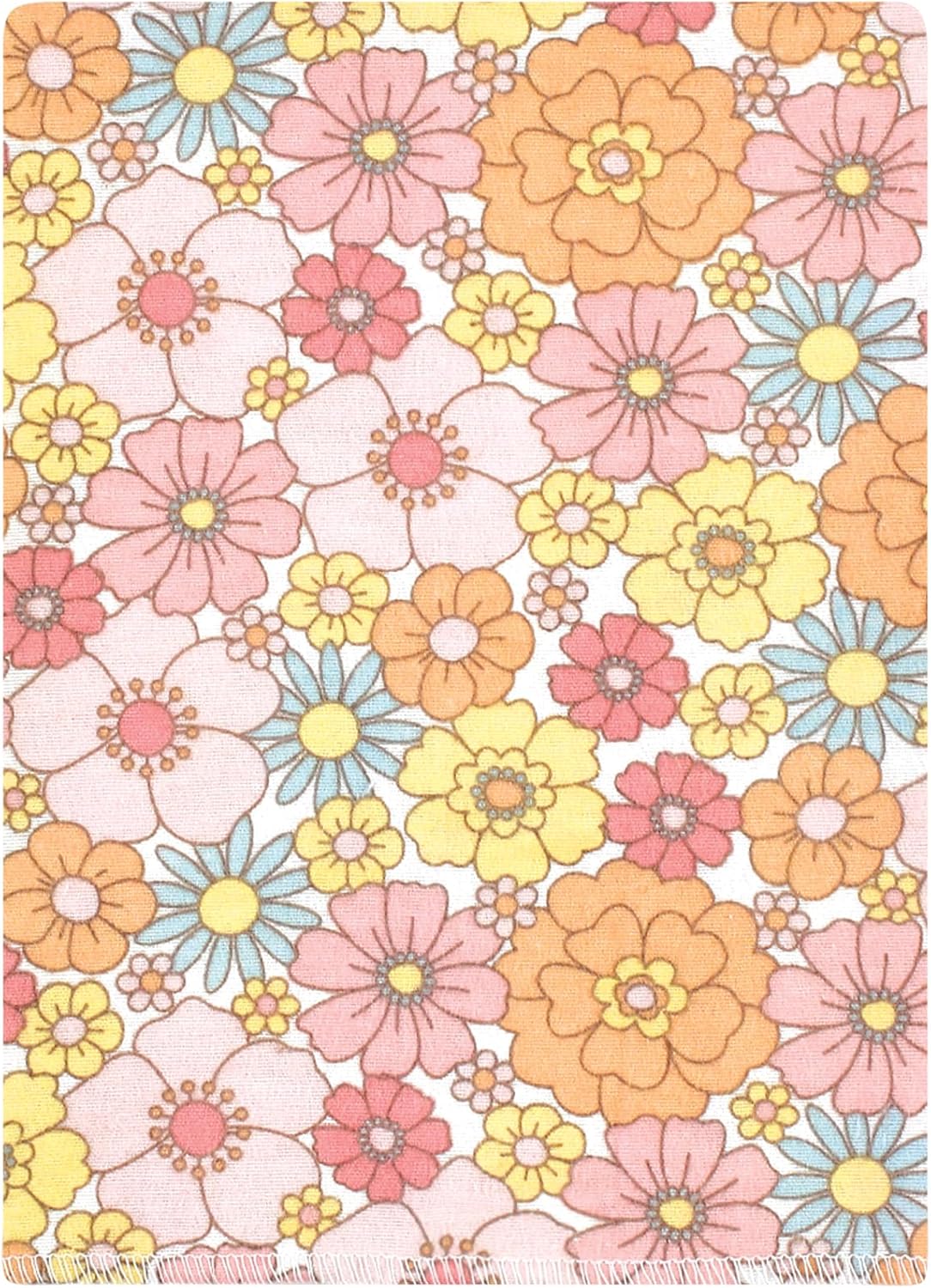 Luvable Friends Hudson Baby Flannel Burp Cloths 12pk, Floral Bliss