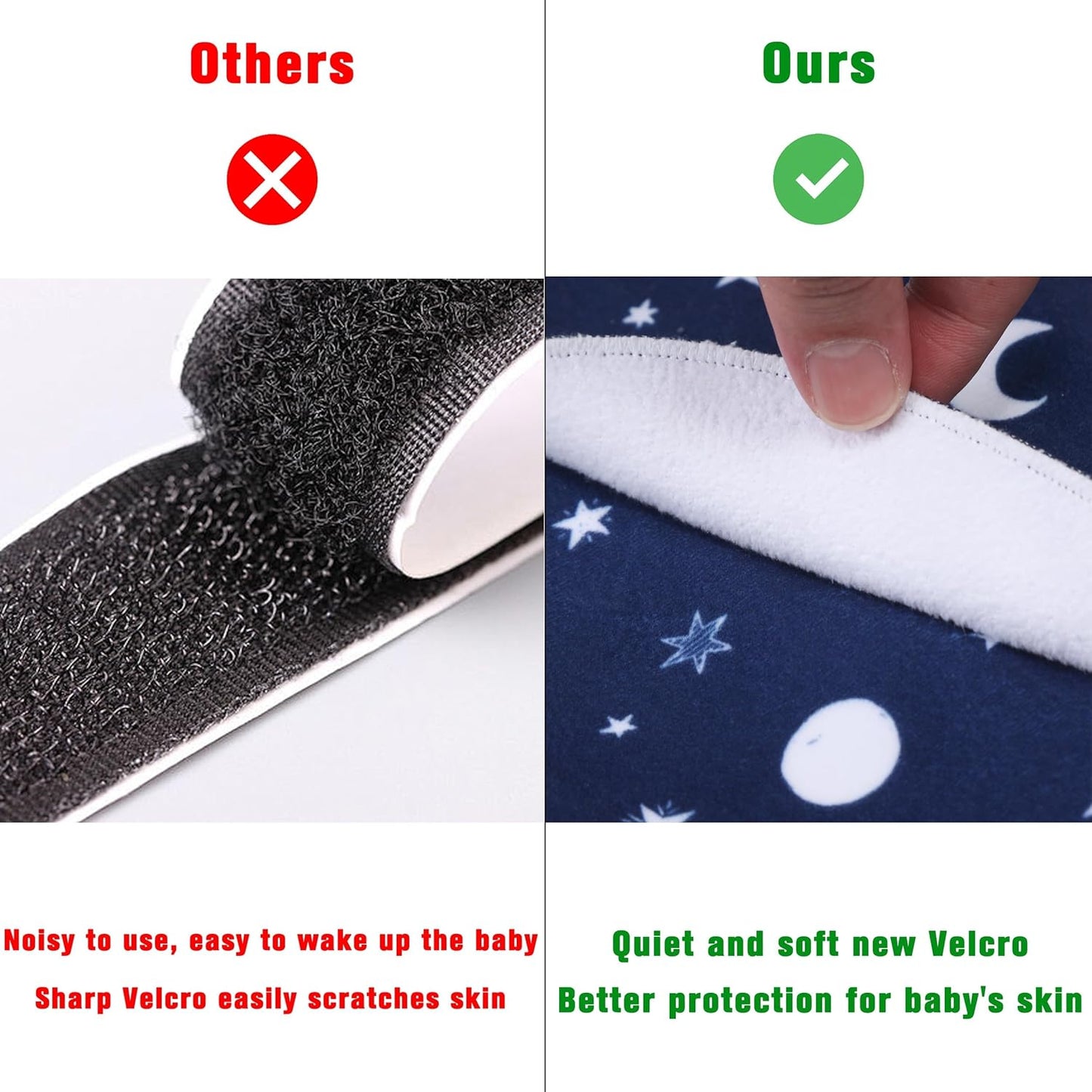 Newborn Sleep Sack Baby Swaddle,Swaddle me 0-3 Month,3-Way Adjustable Wearable Blanket,100% Rayon Cotton Swaddling Sleeping Bag,TOG 0.5 (Starry Sky, 0-3 Months)