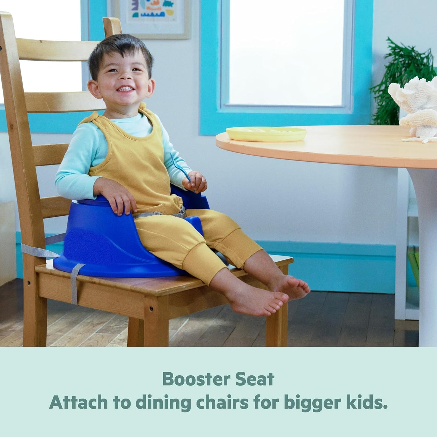 Bright Starts Disney Baby Finding Nemo SuperSeat, Fun Baby Seat for Sitting Up, Playtime, and Meals, Ages 4 Months to 4 Years, Blue