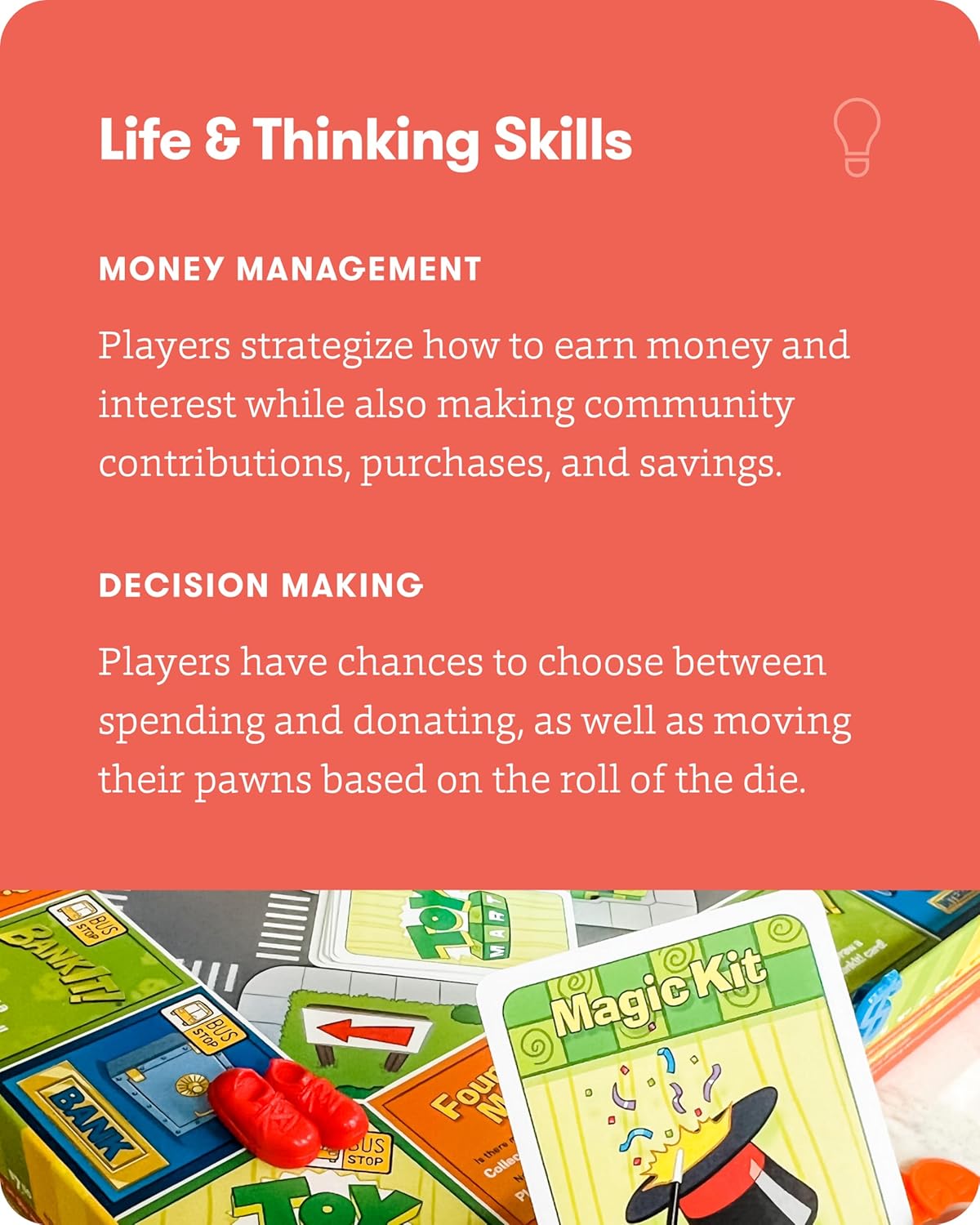 SimplyFun BankIt! - Money Game for Kids - Learn to Save, Spend, Donate, Earn Bank Interest and More - Game for Kids Ages 8 and Up, 1 to 4 Players