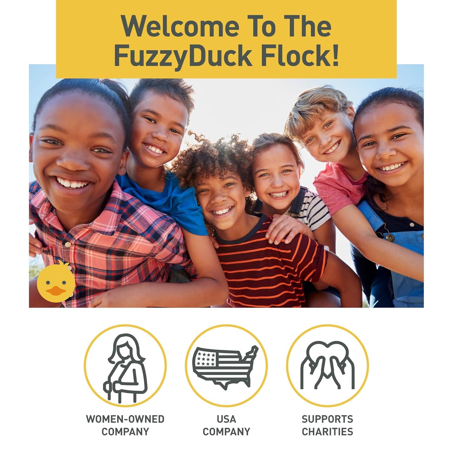 FuzzyDuck Kids Tear Free Shampoo & Body Wash – Natural Hair Products for Kids Made with Aloe, Sea Botanicals & Honey, Boost Moisture & Manageability for All Hair Types (Citrus Medley, 8oz)