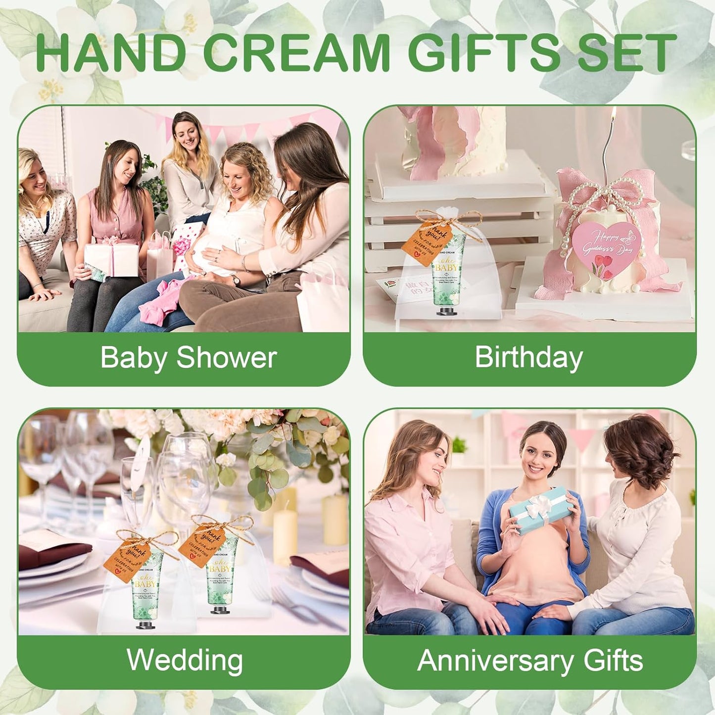 Oh Baby 60 Sets Travel Size Hand Lotion - Baby Shower & Wedding Gifts, Bridal Shower Party Favors