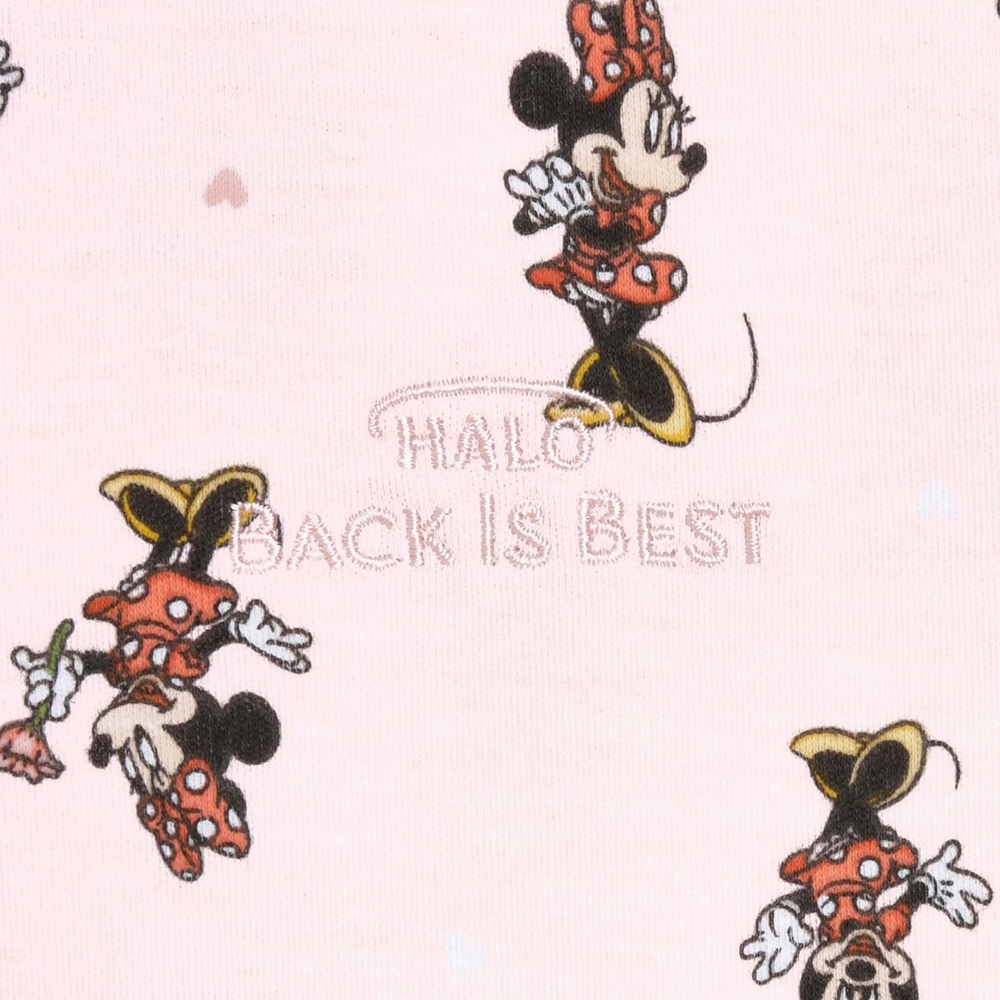 HALO Disney Baby 100% Cotton Sleepsack Swaddle, 3-Way Adjustable Wearable Blanket, TOG 1.5, Minnie Fun, Newborn, 0-3 Months