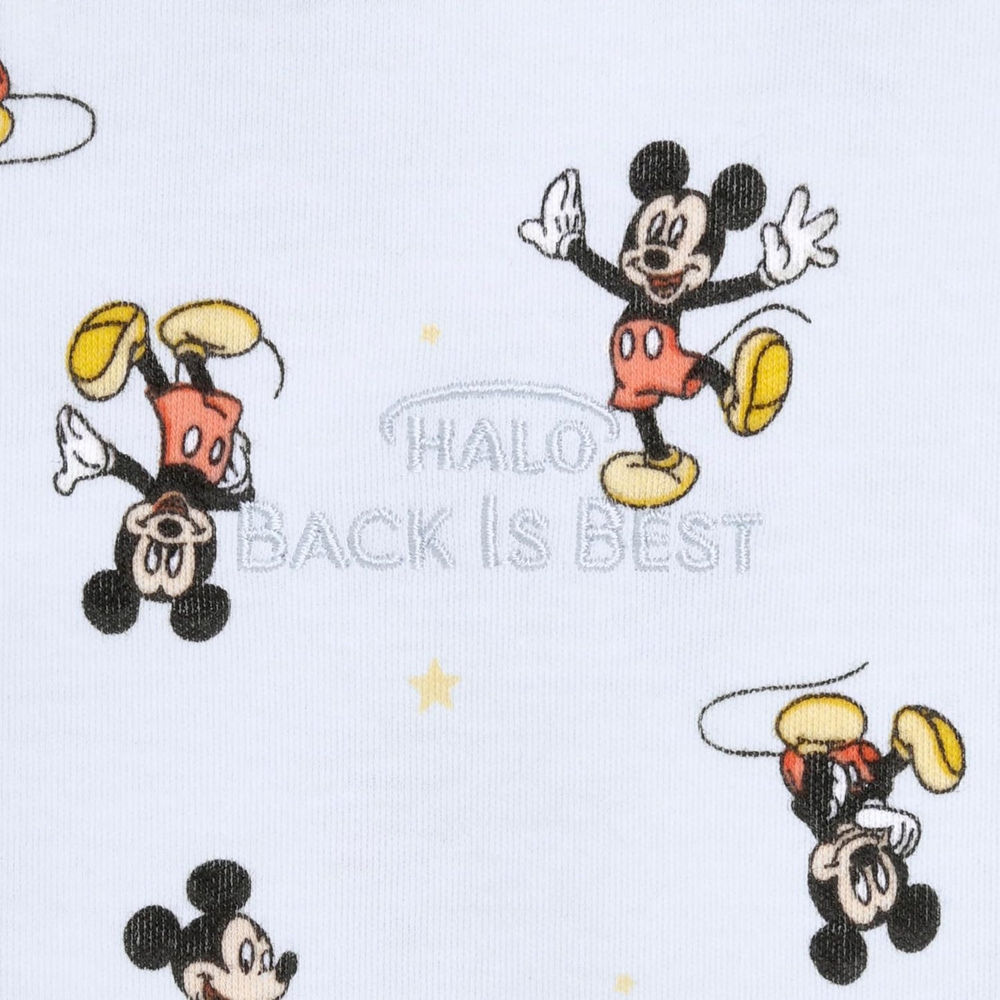 HALO Disney Baby 100% Cotton Sleepsack Swaddle, 3-Way Adjustable Wearable Blanket, TOG 1.5, Mickey Fun, Small, 3-6 Months