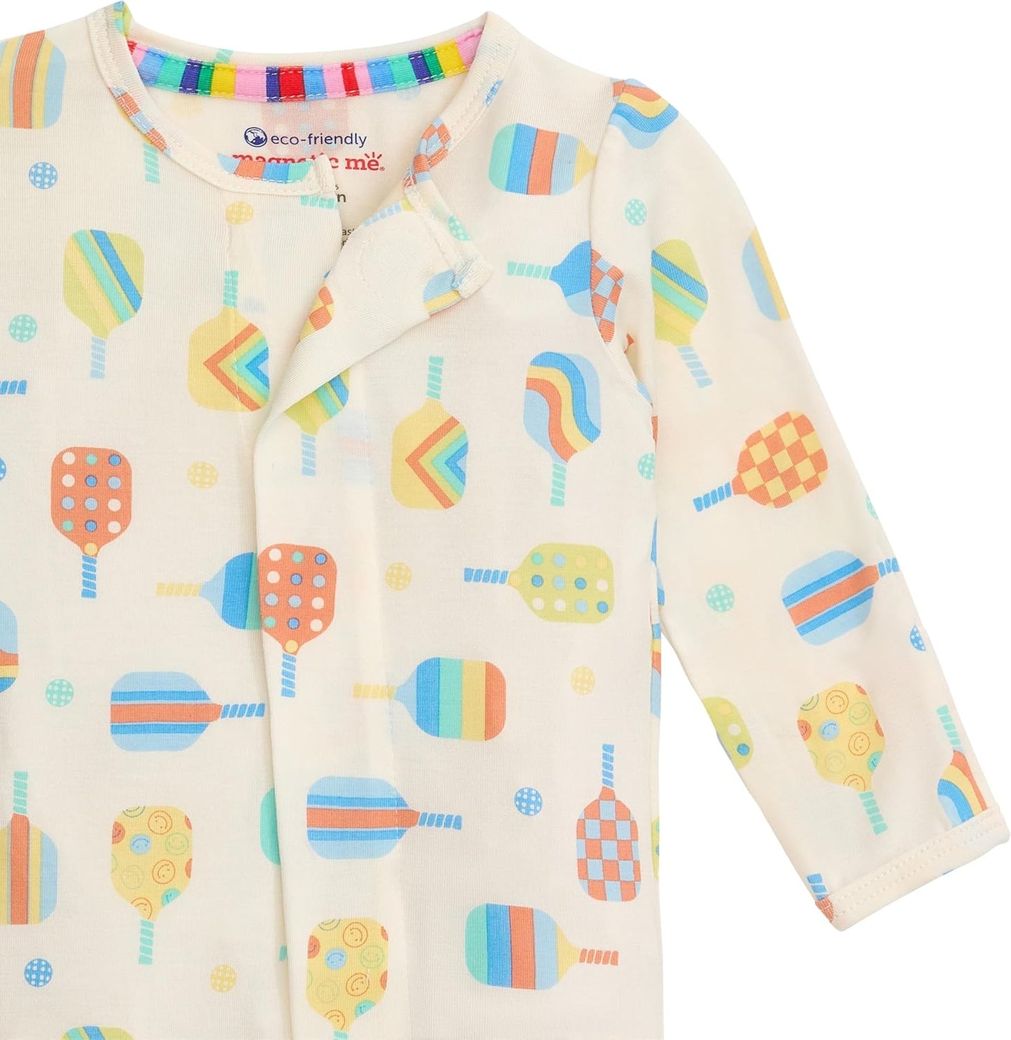 Magnetic Me Girls Modal Magnetic Baby Footie Pajamas | Silky Soft Modal Fabric | Baby Sleepers Available Sizes PRE - 24M
