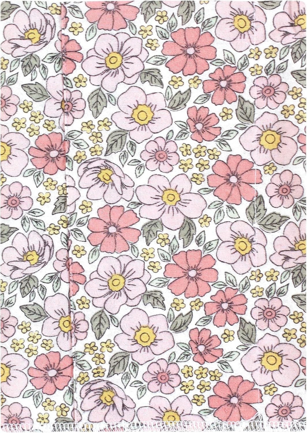 Luvable Friends Hudson Baby Flannel Burp Cloths 4pk, Pink Yellow Floral
