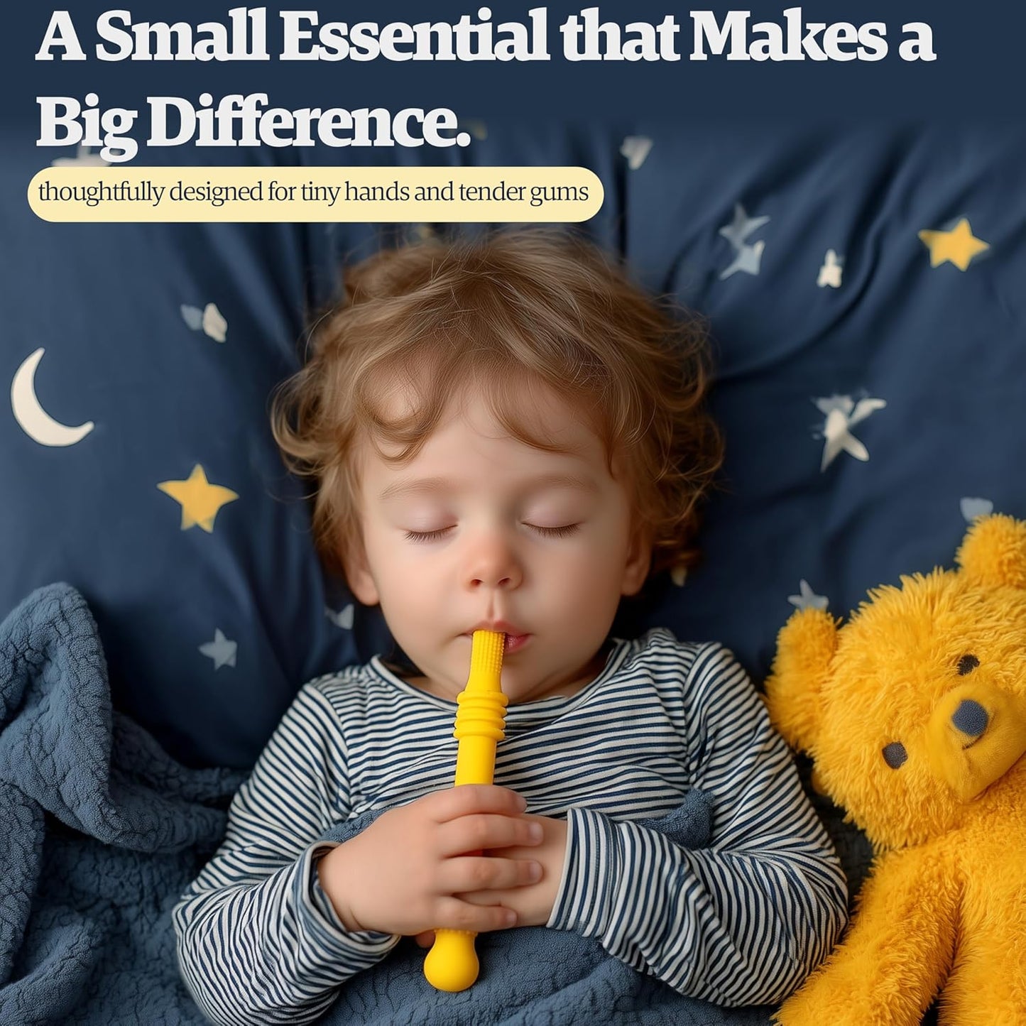 6 Pack Baby Sensory Montessori Toys for 0 3 6 12 18 24 Months Teether for Babies, Baby Teether Teething Stick Toys, Newborn Developmental Toys, Babies Essential Gift– BPA‑Free, Food‑Grade Silicone