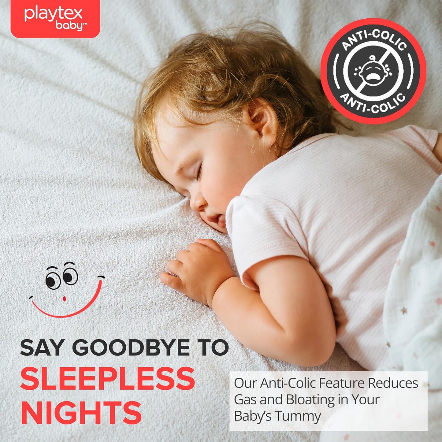 Playtex Baby Anti-Colic Nurser Bottles with Pre-Sterilized Disposable Drop-Ins Liners, 4 Oz Bottles (3 Count), Includes Slow Flow Nipples for Newborn and Breastfeeding Babies, Feeding Essentials