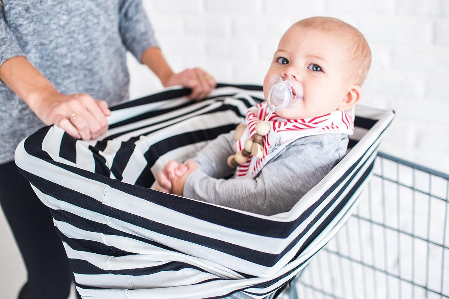 Copper Pearl Multi-Use Cover: Car Seat Covers, Nursing Cover, and Stroller Cover for Sun - Stretchy Fabric, All-Season Use, Stylish Designs, Easy Access for Moms - Everest