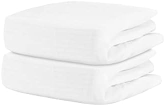 Newton Baby Fitted Single Layer Crib Sheet (2-Pack) - Ultra Breathable and Soft, Organic Cotton, Fits All Standard Cribs, Plain White