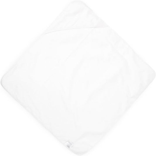 Little Unicorn Premium Infant Hooded Bath Towel| Soft & Absorbent Cotton & Terry Fabric for Newborns (White)