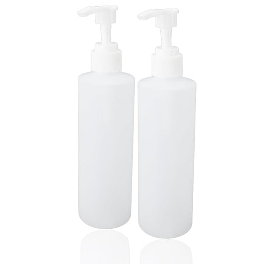 2pcs Massage Oil Warmer Replacement Bottle 250ml Refillable Professional Shampoo Pump Bottles for Face Cream Massage Lotion Hand Wash Tanning Lotion