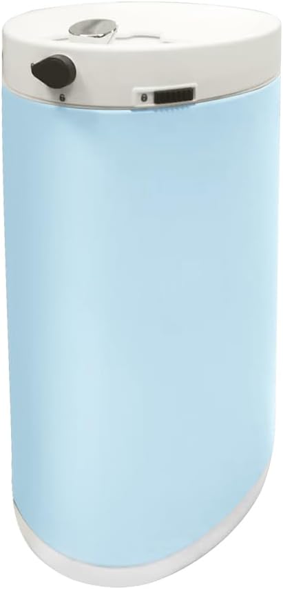 Diaper Pail, Baby Diaper Trash Can with Childproof Lock, Stainless Steel Garbage Pail with lid, Soft Close, Removal Inner Liner, Odor Control, 15 Liter/ 4 Gallon Diaper Disposal Bin, Blue