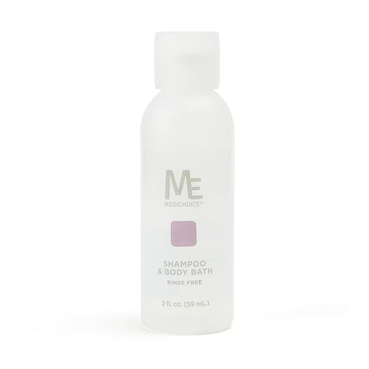 MediChoice No-Rinse Shampoo and Body Wash - Formula for Hair and Skin, Rinse Free and Easy to Use, Perfect for Travel 2 oz. PC9020 Case 144