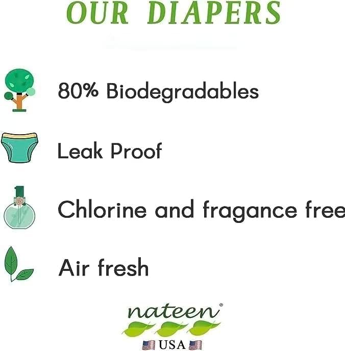 Nateen Flex Plus Adult Incontinence Underwear for Women and Men，Extra Absorbency Adult Pull Ups,Soft Cloth-Like Adult Diapers, Large, 40 Count