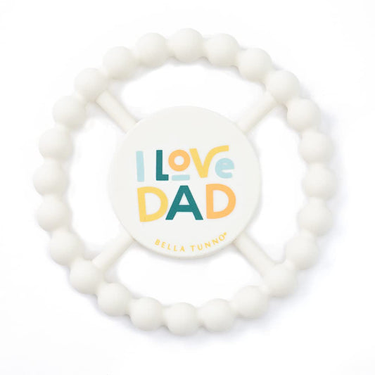 Baby Teether by Bella Tunno, Silicone Teethers for Babies 3-6 Months, 6-12 Months, Baby Toys, Pacifier, Teething Relief, Boys, Girls, I Love Dad