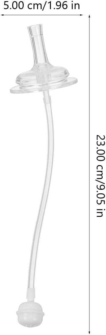 Veemoon 8pcs Baby Bottle Straws Replacement Baby Learner Cup Silicone Straws Kit Boys and Girls Wide Mouth Drinking Bottle Sucker No Leakage Drinking Tools for Milk Water Feed Boy Girls (1.96 Inch W)