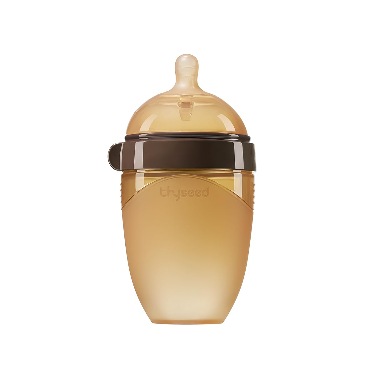 Thyseed Silicone Natural Breast-Like Bottle with Nipple(0-3 Months),8oz，1pack