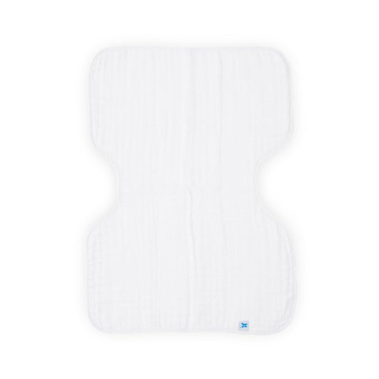 Little Unicorn Ultra-Absorbent Premium Burp Cloth | Soft on Baby's Skin | Larger Size | Ergonomic Design (White)