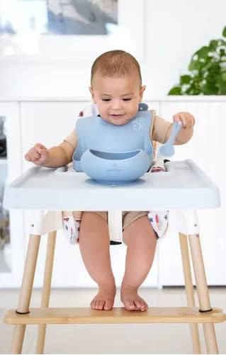 Nibble and Rest Woodsi Footsi Highchair Footrest for IKEA Antilop, Bamboo Wooden Footrest, Height Adjustable, High Chair Accessories,Suitable Footstool with Rounded Corners
