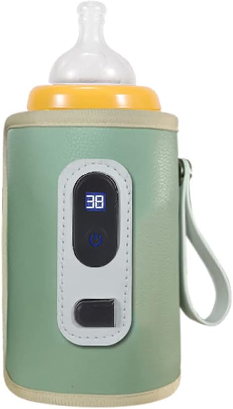 Portable Bottle Warmer Insulation Cover, Baby Milk Heat Keeper With Temperature Adjustment, USB Warmer for Car Travel